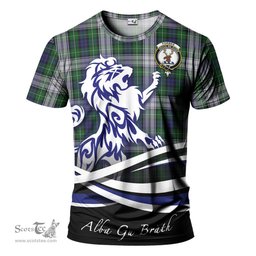 ScotsTee Shop Scottish Forbes Dress Clan Crest Tartan T Shirt Alba Gu Brath Regal Lion Emblem