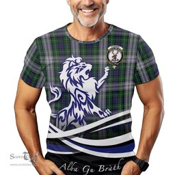ScotsTee Shop Scottish Forbes Dress Clan Crest Tartan T Shirt Alba Gu Brath Regal Lion Emblem