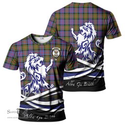 ScotsTee Shop Scottish Carnegie Ancient Clan Crest Tartan T Shirt Alba Gu Brath Regal Lion Emblem