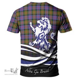 ScotsTee Shop Scottish Carnegie Ancient Clan Crest Tartan T Shirt Alba Gu Brath Regal Lion Emblem