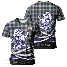 ScotsTee Shop Scottish Campbell of Cawdor Dress Clan Crest Tartan T Shirt Alba Gu Brath Regal Lion Emblem