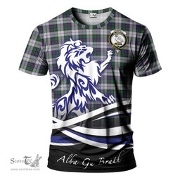 ScotsTee Shop Scottish Campbell of Cawdor Dress Clan Crest Tartan T Shirt Alba Gu Brath Regal Lion Emblem