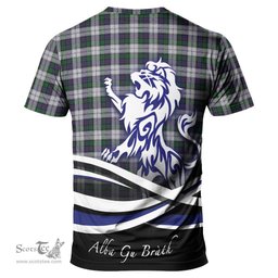 ScotsTee Shop Scottish Campbell of Cawdor Dress Clan Crest Tartan T Shirt Alba Gu Brath Regal Lion Emblem