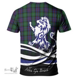 ScotsTee Shop Scottish Campbell of Cawdor Clan Crest Tartan T Shirt Alba Gu Brath Regal Lion Emblem