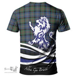 ScotsTee Shop Scottish Cameron of Erracht Ancient Clan Crest Tartan T Shirt Alba Gu Brath Regal Lion Emblem