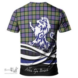 ScotsTee Shop Scottish MacDonald Ancient Clan Crest Tartan T Shirt Alba Gu Brath Regal Lion Emblem