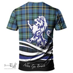 ScotsTee Shop Scottish Hope Ancient Clan Crest Tartan T Shirt Alba Gu Brath Regal Lion Emblem