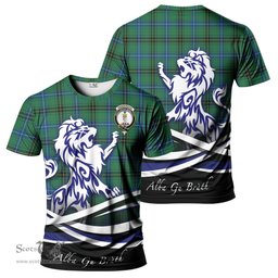 ScotsTee Shop Scottish Henderson Ancient Clan Crest Tartan T Shirt Alba Gu Brath Regal Lion Emblem