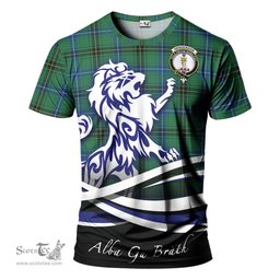 ScotsTee Shop Scottish Henderson Ancient Clan Crest Tartan T Shirt Alba Gu Brath Regal Lion Emblem