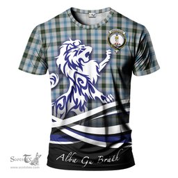 ScotsTee Shop Scottish Henderson Dress Clan Crest Tartan T Shirt Alba Gu Brath Regal Lion Emblem