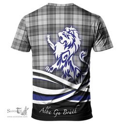 ScotsTee Shop Scottish Glen Clan Crest Tartan T Shirt Alba Gu Brath Regal Lion Emblem