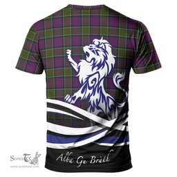 ScotsTee Shop Scottish MacDonald of Clan Ranald Modern Clan Crest Tartan T Shirt Alba Gu Brath Regal Lion Emblem