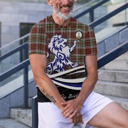 ScotsTee Shop Scottish MacAlister Dress Clan Crest Tartan T Shirt Alba Gu Brath Regal Lion Emblem
