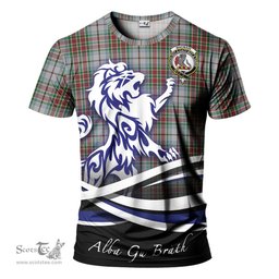 ScotsTee Shop Scottish MacBain Dress Clan Crest Tartan T Shirt Alba Gu Brath Regal Lion Emblem