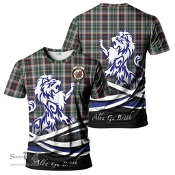 ScotsTee Shop Scottish Innes Dress Clan Crest Tartan T Shirt Alba Gu Brath Regal Lion Emblem