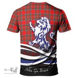 ScotsTee Shop Scottish MacBain Clan Crest Tartan T Shirt Alba Gu Brath Regal Lion Emblem