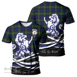 ScotsTee Shop Scottish Jamieson Clan Crest Tartan T Shirt Alba Gu Brath Regal Lion Emblem
