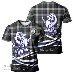 ScotsTee Shop Scottish MacCallum Dress Clan Crest Tartan T Shirt Alba Gu Brath Regal Lion Emblem