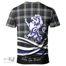 ScotsTee Shop Scottish MacCallum Dress Clan Crest Tartan T Shirt Alba Gu Brath Regal Lion Emblem