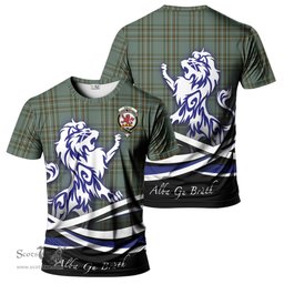 ScotsTee Shop Scottish Kelly Dress Clan Crest Tartan T Shirt Alba Gu Brath Regal Lion Emblem