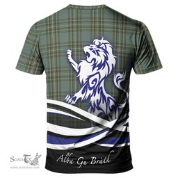 ScotsTee Shop Scottish Kelly Dress Clan Crest Tartan T Shirt Alba Gu Brath Regal Lion Emblem