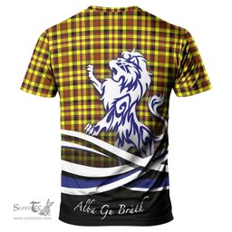 ScotsTee Shop Scottish Jardine Modern Clan Crest Tartan T Shirt Alba Gu Brath Regal Lion Emblem