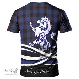 ScotsTee Shop Scottish Home Clan Crest Tartan T Shirt Alba Gu Brath Regal Lion Emblem