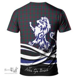 ScotsTee Shop Scottish Jardine Dress Clan Crest Tartan T Shirt Alba Gu Brath Regal Lion Emblem