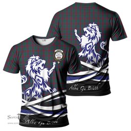 ScotsTee Shop Scottish Jardine Dress Clan Crest Tartan T Shirt Alba Gu Brath Regal Lion Emblem