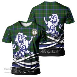 ScotsTee Shop Scottish Henderson Modern Clan Crest Tartan T Shirt Alba Gu Brath Regal Lion Emblem