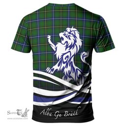 ScotsTee Shop Scottish Henderson Modern Clan Crest Tartan T Shirt Alba Gu Brath Regal Lion Emblem