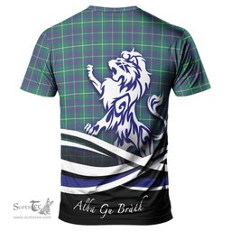 ScotsTee Shop Scottish Inglis Ancient Clan Crest Tartan T Shirt Alba Gu Brath Regal Lion Emblem