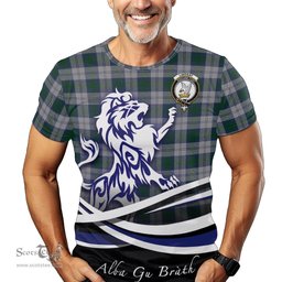 ScotsTee Shop Scottish Lindsay Dress Clan Crest Tartan T Shirt Alba Gu Brath Regal Lion Emblem