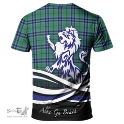 ScotsTee Shop Scottish Keith Ancient Clan Crest Tartan T Shirt Alba Gu Brath Regal Lion Emblem