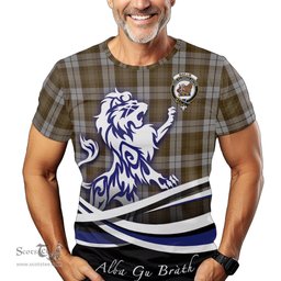 ScotsTee Shop Scottish Baillie Dress Clan Crest Tartan T Shirt Alba Gu Brath Regal Lion Emblem