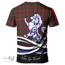 ScotsTee Shop Scottish MacDuff Clan Crest Tartan T Shirt Alba Gu Brath Regal Lion Emblem