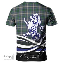 ScotsTee Shop Scottish MacDowall Clan Crest Tartan T Shirt Alba Gu Brath Regal Lion Emblem