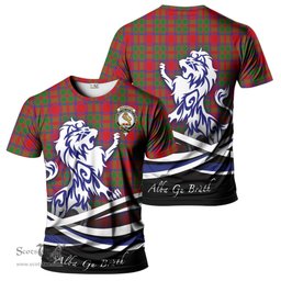 ScotsTee Shop Scottish MacKintosh Modern Clan Crest Tartan T Shirt Alba Gu Brath Regal Lion Emblem