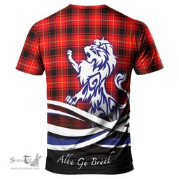 ScotsTee Shop Scottish MacIver Modern Clan Crest Tartan T Shirt Alba Gu Brath Regal Lion Emblem