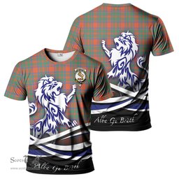 ScotsTee Shop Scottish MacIntosh Ancient Clan Crest Tartan T Shirt Alba Gu Brath Regal Lion Emblem