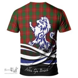 ScotsTee Shop Scottish MacFie Clan Crest Tartan T Shirt Alba Gu Brath Regal Lion Emblem