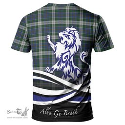 ScotsTee Shop Scottish MacInnes Dress Clan Crest Tartan T Shirt Alba Gu Brath Regal Lion Emblem