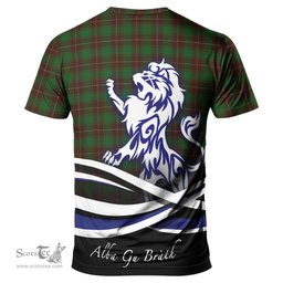 ScotsTee Shop Scottish MacFie Hunting Clan Crest Tartan T Shirt Alba Gu Brath Regal Lion Emblem