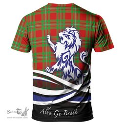 ScotsTee Shop Scottish MacGregor Modern Clan Crest Tartan T Shirt Alba Gu Brath Regal Lion Emblem