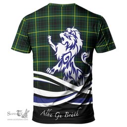 ScotsTee Shop Scottish MacArthur Modern Clan Crest Tartan T Shirt Alba Gu Brath Regal Lion Emblem