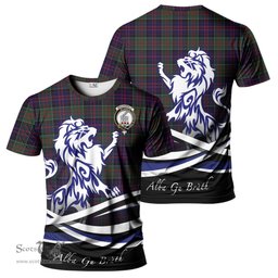 ScotsTee Shop Scottish MacDonald of Clan Ranald Clan Crest Tartan T Shirt Alba Gu Brath Regal Lion Emblem