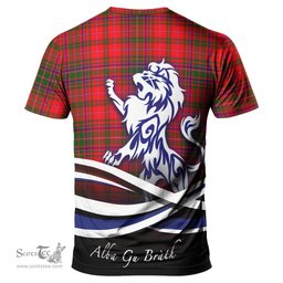 ScotsTee Shop Scottish MacDougall Modern Clan Crest Tartan T Shirt Alba Gu Brath Regal Lion Emblem
