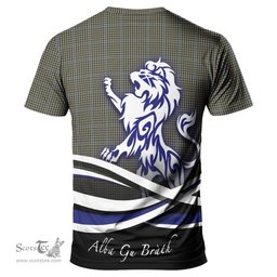 ScotsTee Shop Scottish Haig Clan Crest Tartan T Shirt Alba Gu Brath Regal Lion Emblem