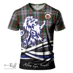 ScotsTee Shop Scottish MacDuff Dress Clan Crest Tartan T Shirt Alba Gu Brath Regal Lion Emblem