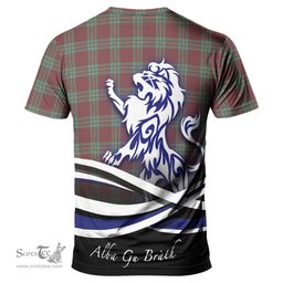 ScotsTee Shop Scottish MacGregor Hunting Ancient Clan Crest Tartan T Shirt Alba Gu Brath Regal Lion Emblem